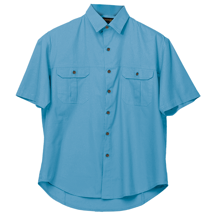 Mens Plain Bush Shirt
