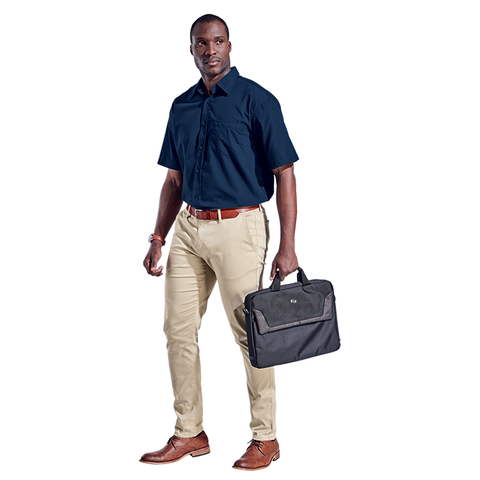 Mens Basic Poly Cotton Lounge Short Sleeve