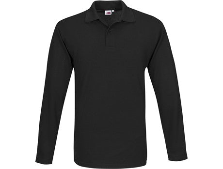 Mens 175g Pique Knit Long Sleeve Golfer