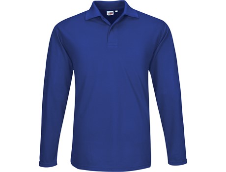 Mens 175g Pique Knit Long Sleeve Golfer