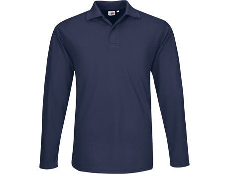 Mens 175g Pique Knit Long Sleeve Golfer