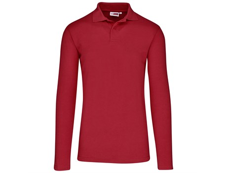 Mens 175g Pique Knit Long Sleeve Golfer
