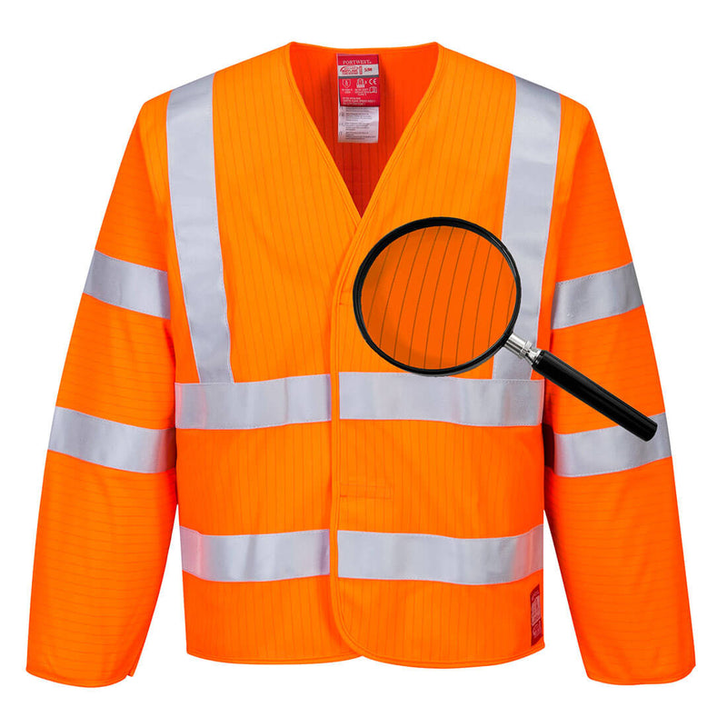 FR85 - Hi-Vis Anti Static Jacket - Flame Resistant