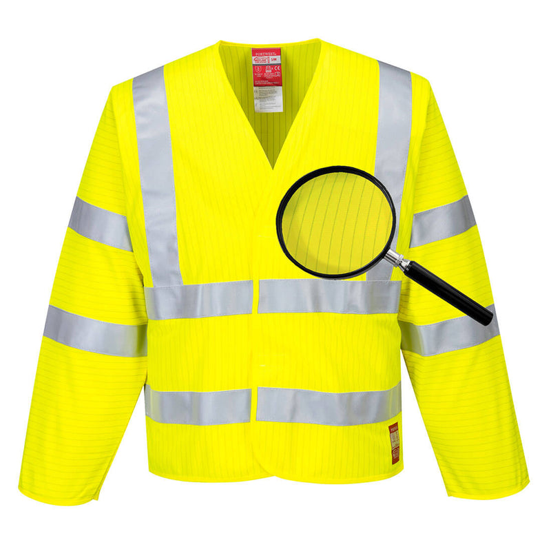 FR85 - Hi-Vis Anti Static Jacket - Flame Resistant