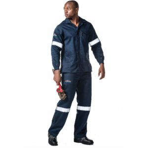 D59 Conti Suit 2pce Flame & Acid Res Navy